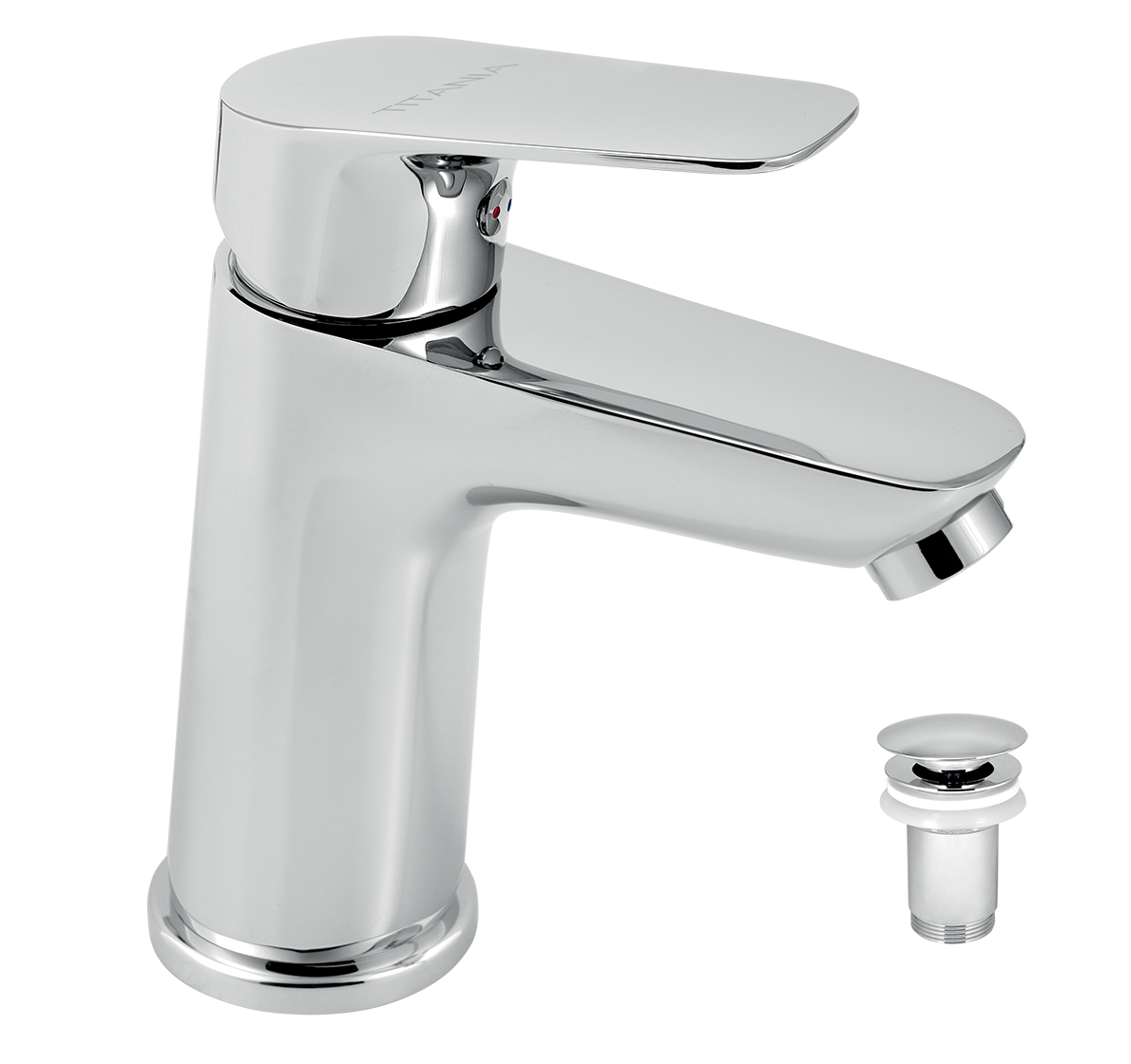Novaservis Umyvadlová baterie s výpustí Titania Pure chrom 90303,0 - Včetně montáže Praha